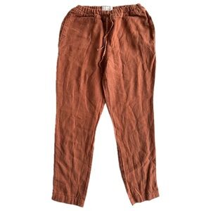 NPL Not Perfect Linen ATHENS Loose Linen Pants Heavyweight - Redwood - size S/M